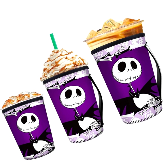 Nightmare Before Christmas 3 Pack Reusable Insulated Neoprene Coffee Cup Sleeve - Picture 2 of 8